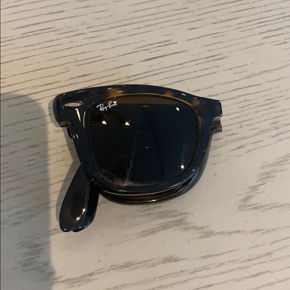 Tortoise Shell Foldable Rayban Wayfayer - Picture 5 of 5